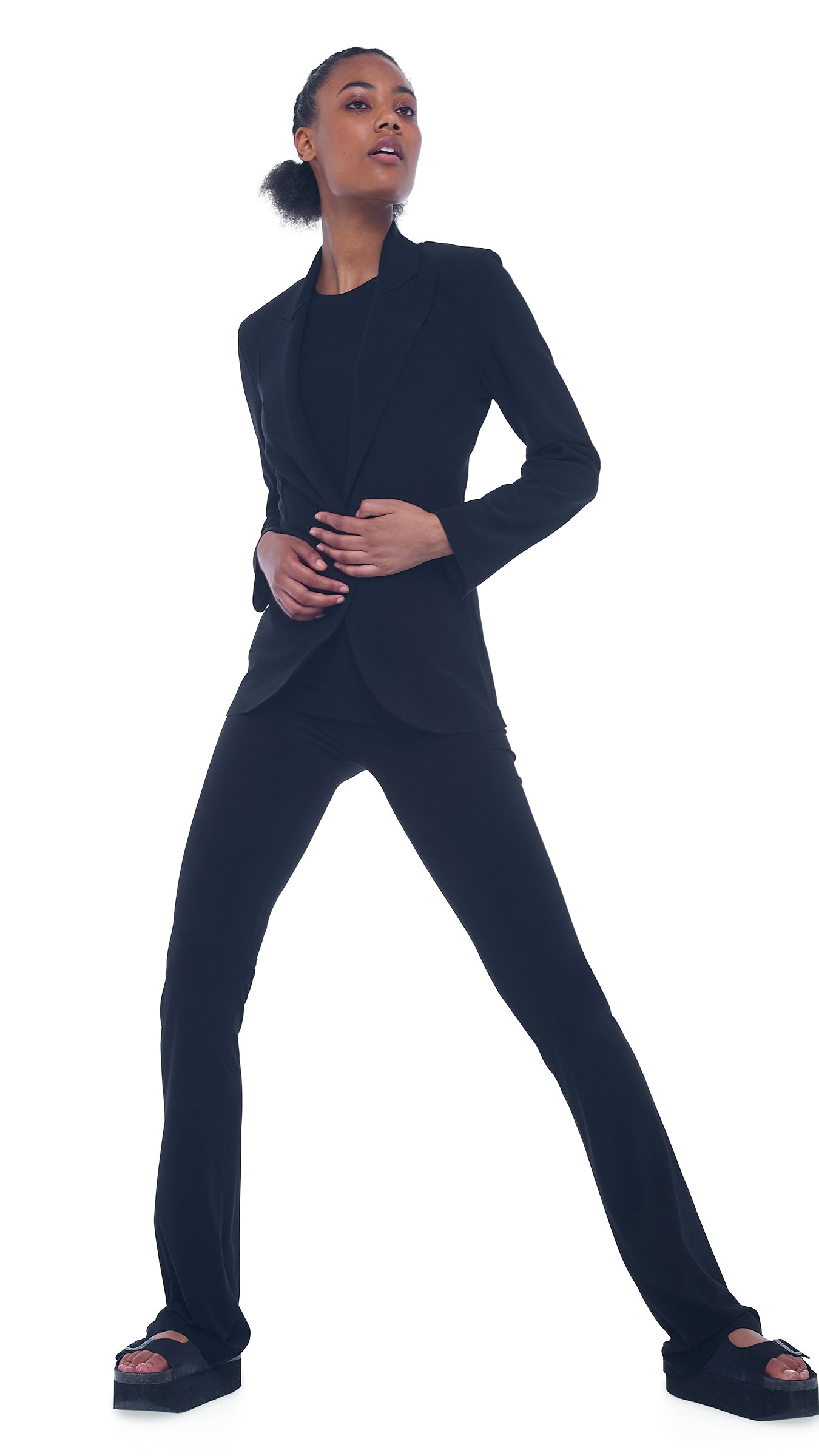 SINGLE BREASTED JACKET Black | Norma Kamali Women