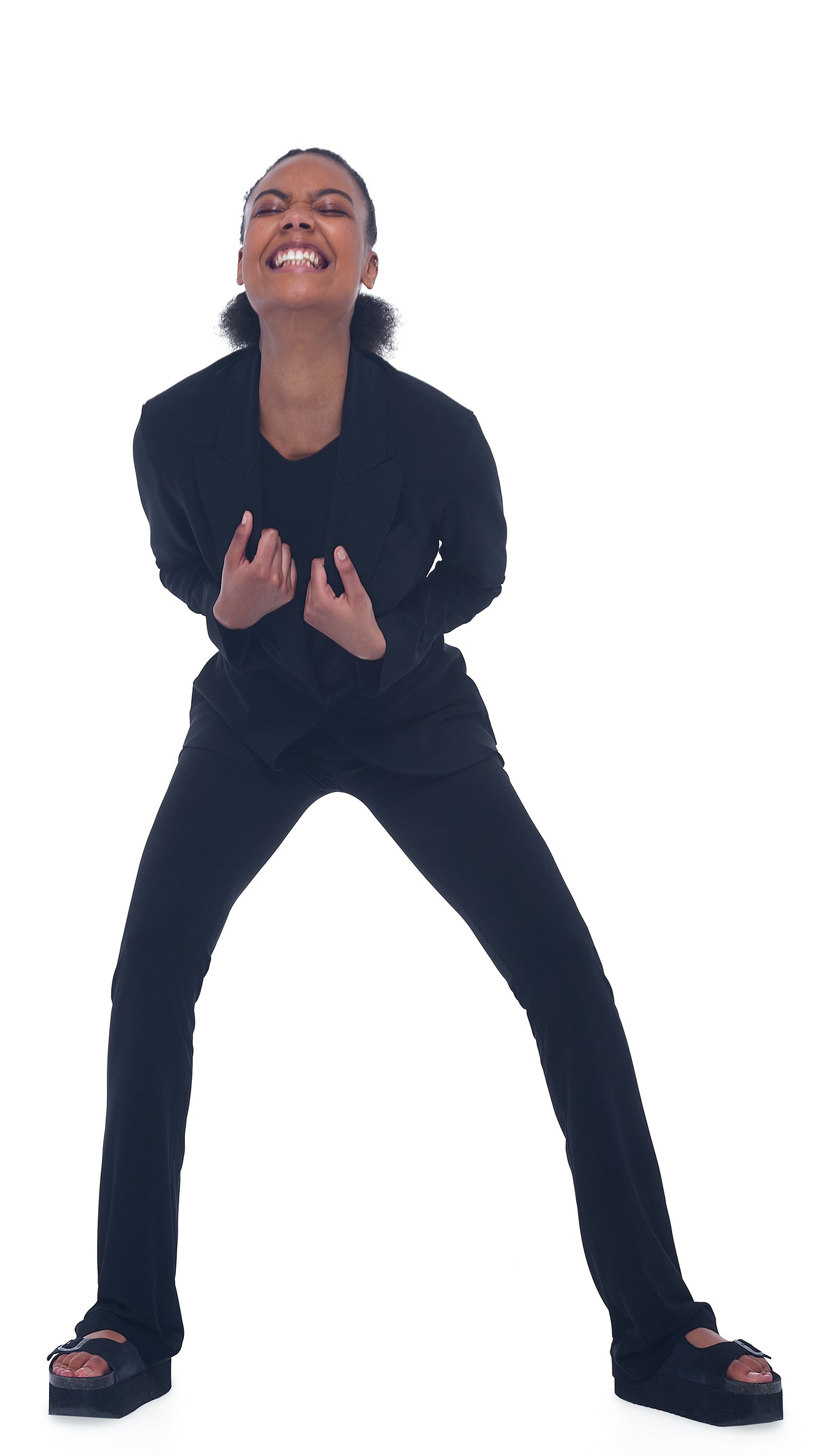 SINGLE BREASTED JACKET Black | Norma Kamali Women