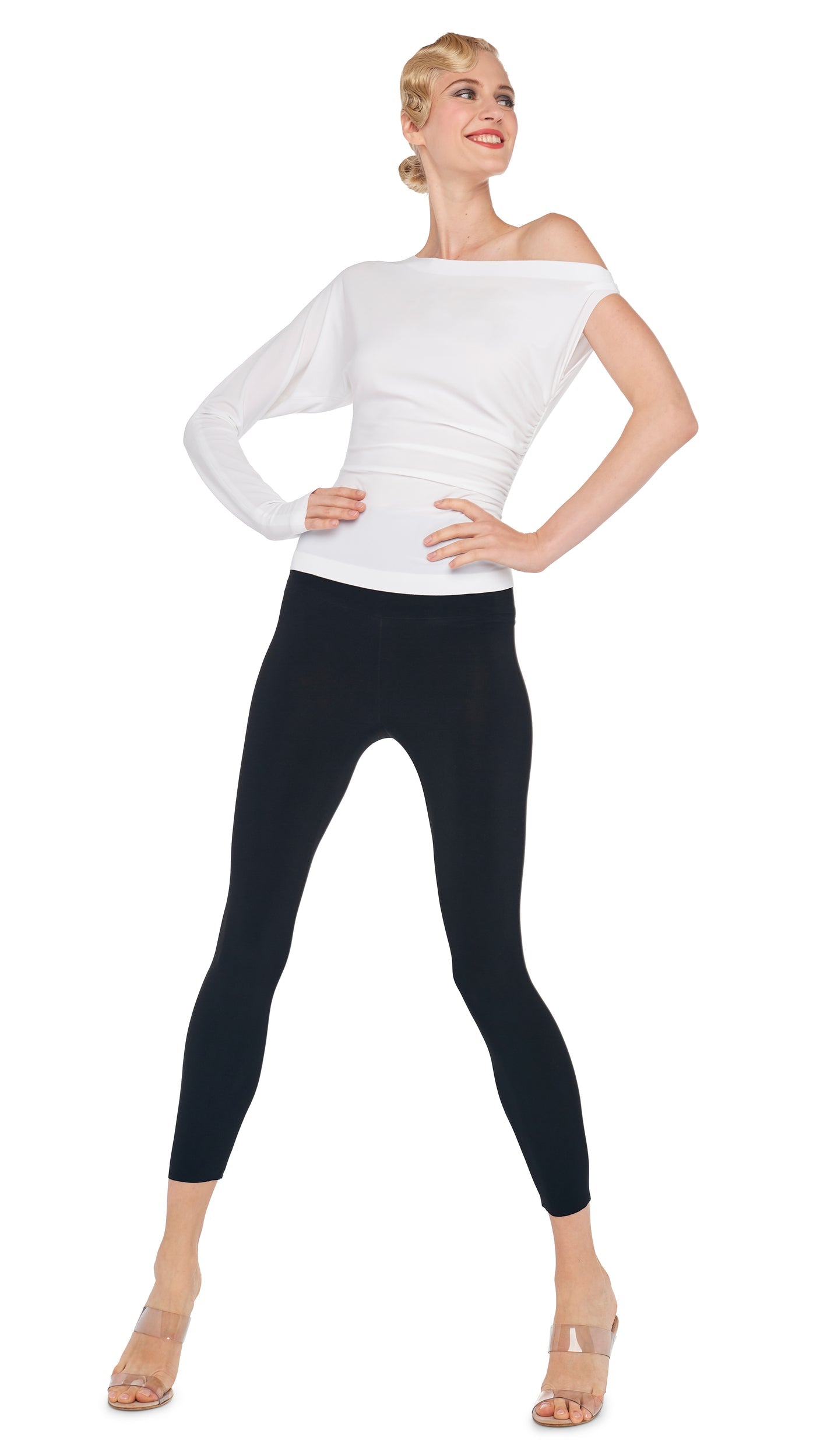 CROPPED LEGGING Black | Norma Kamali Women