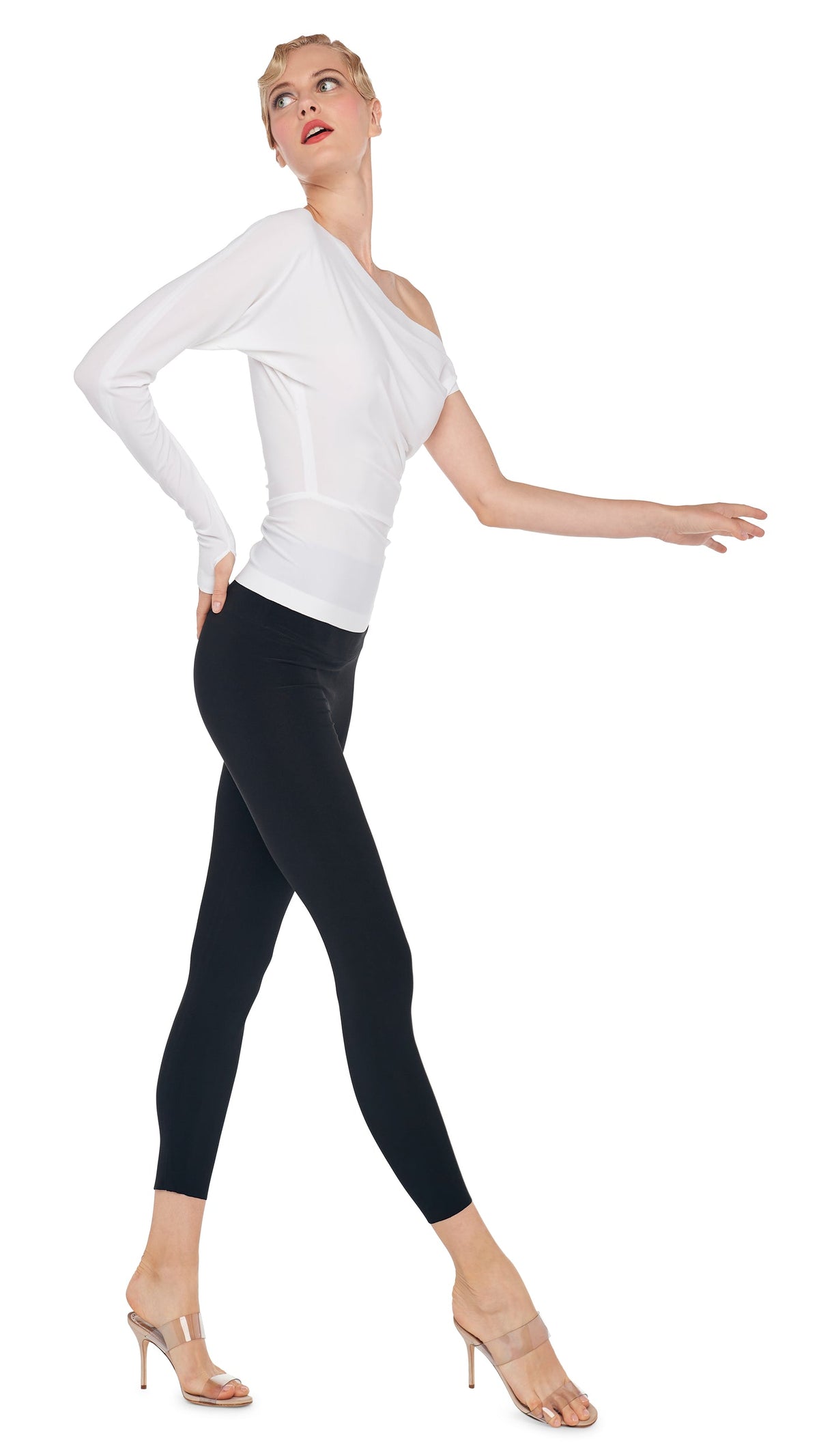 CROPPED LEGGING Black | Norma Kamali Women