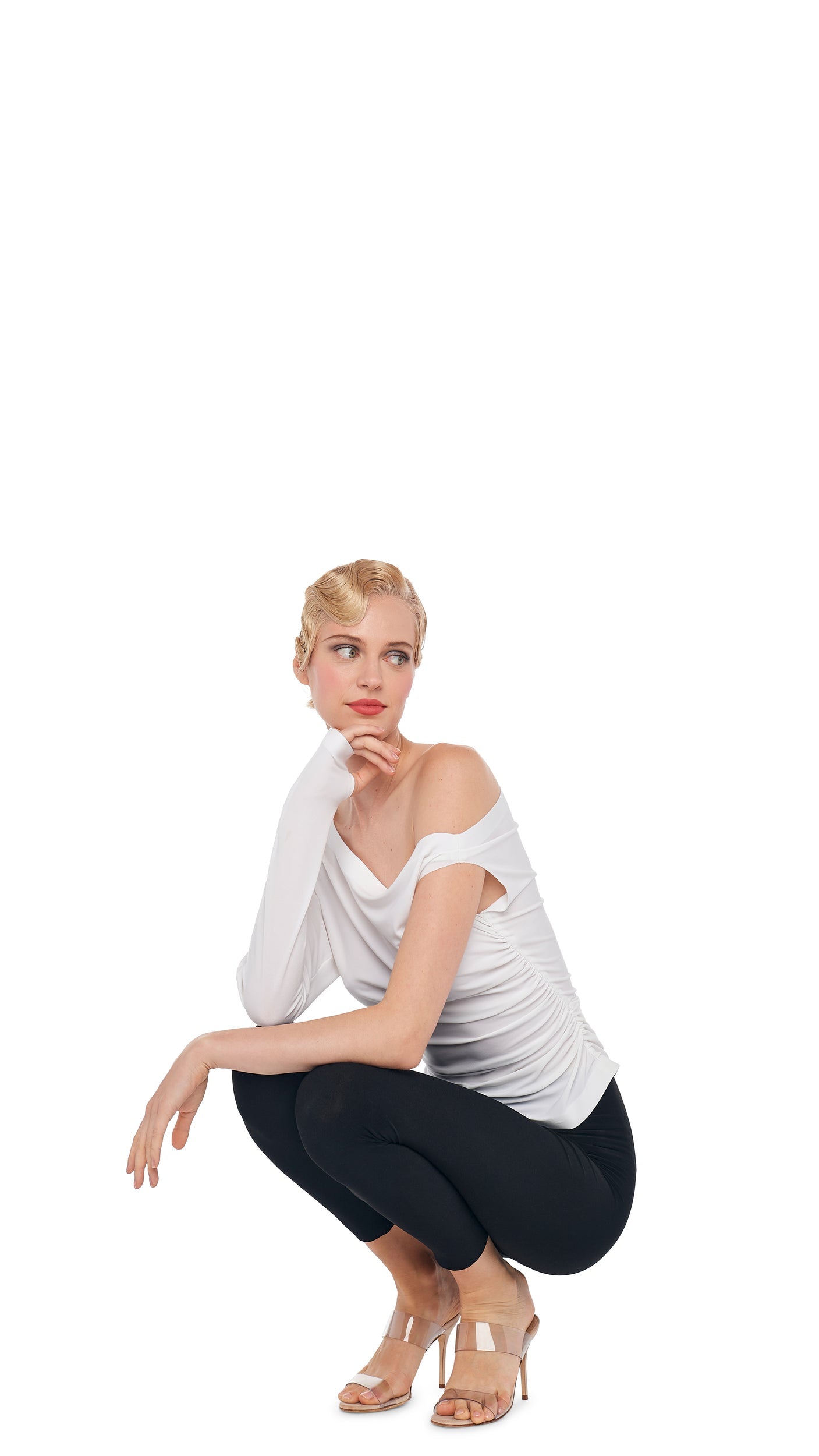 CROPPED LEGGING Black | Norma Kamali Women