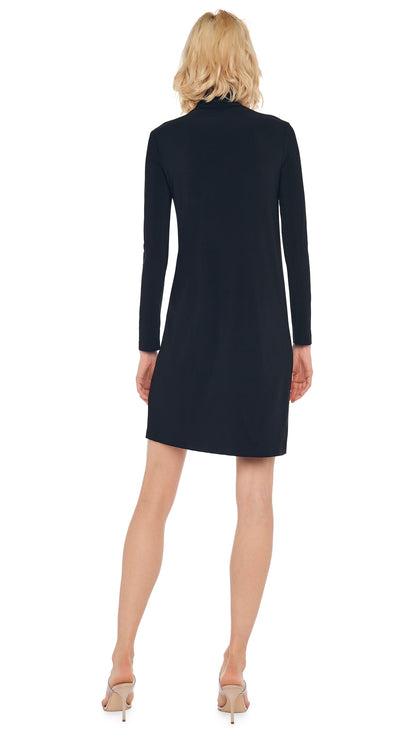 TURTLENECK DRESS TO KNEE Black | Norma Kamali Women