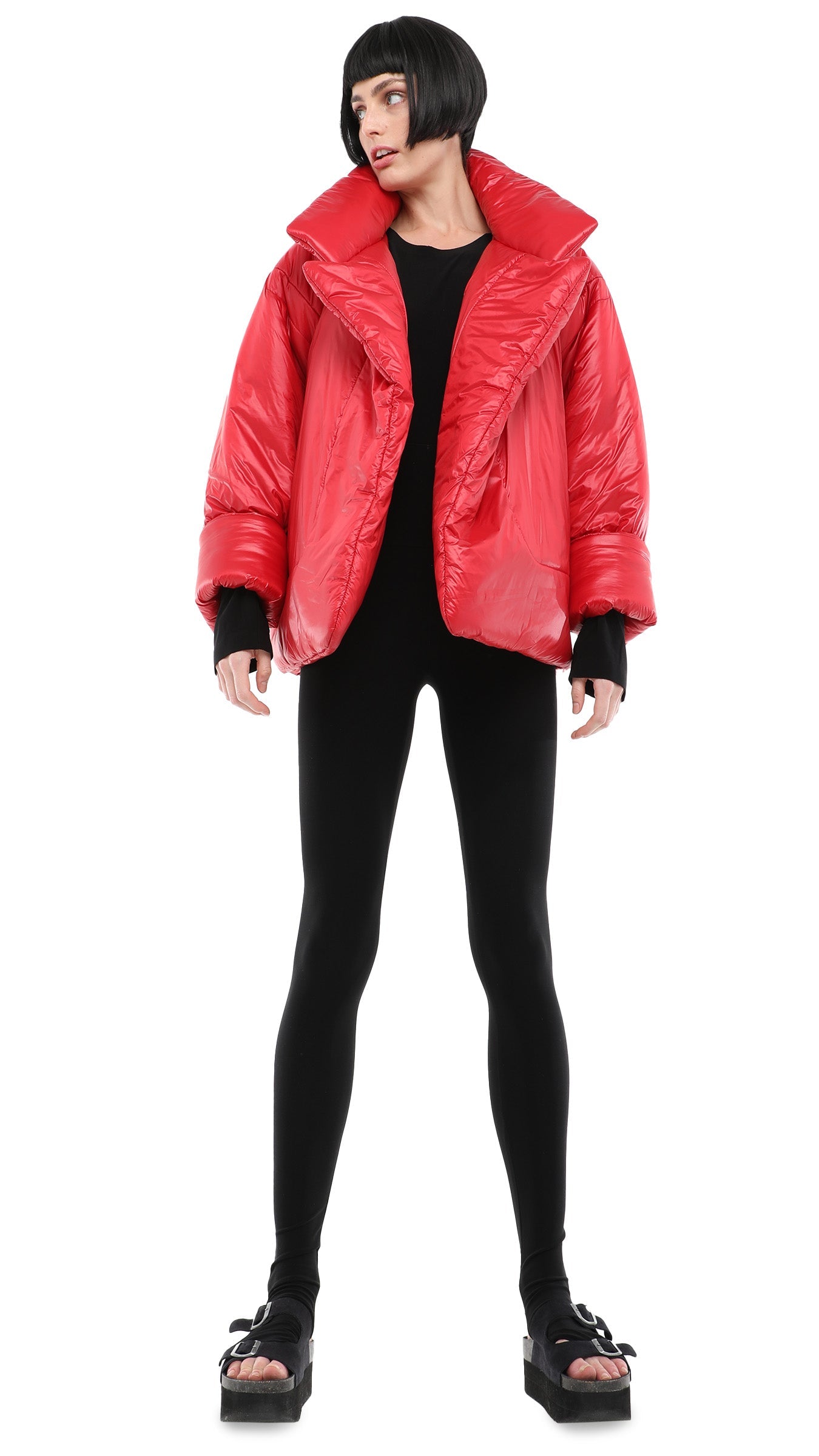 SLEEPING BAG JACKET Red | Norma Kamali Women