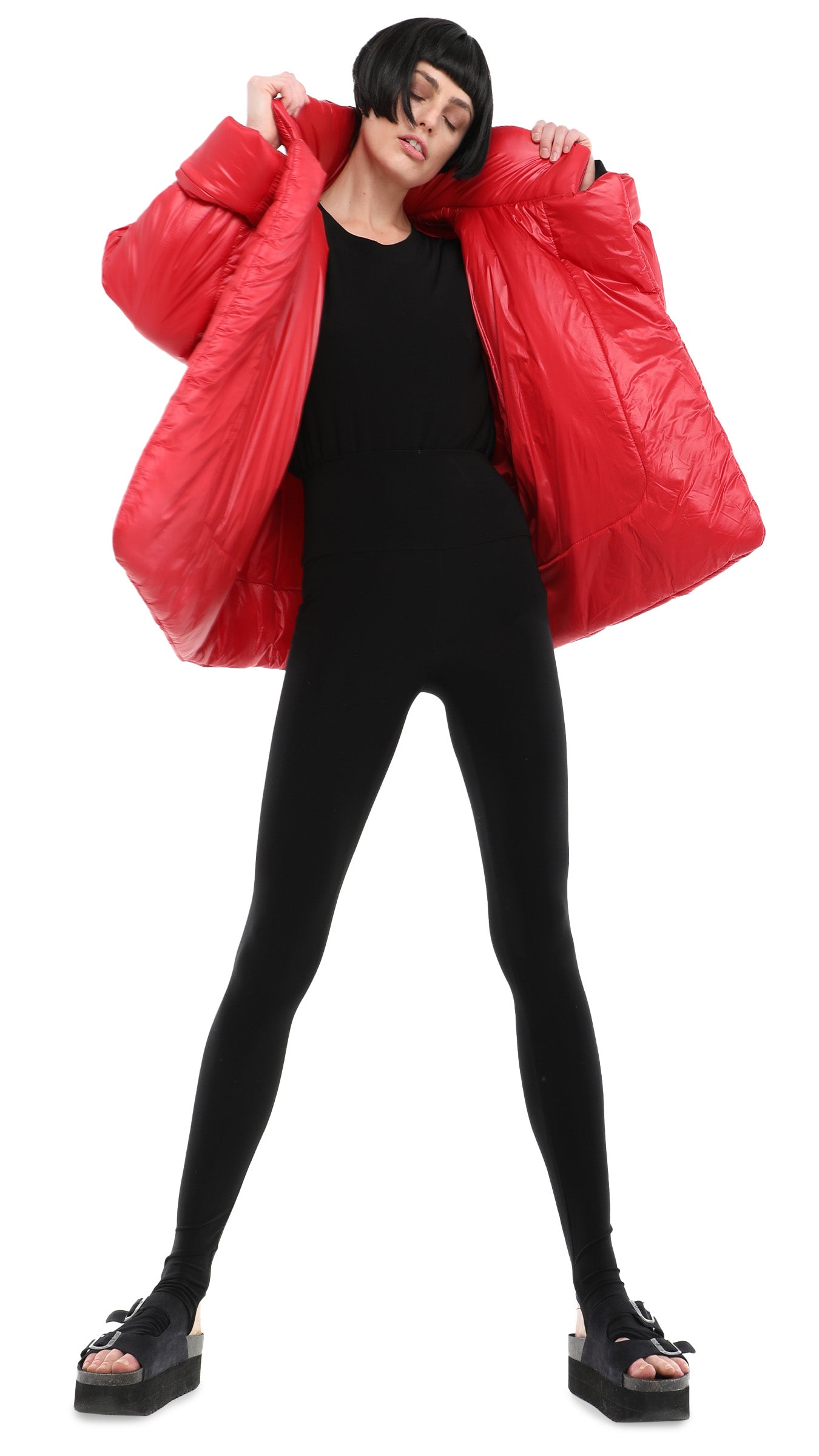 SLEEPING BAG JACKET Red | Norma Kamali Women