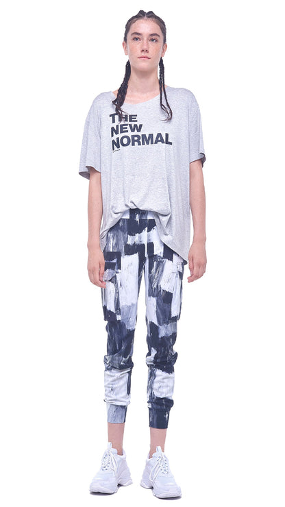 THE NEW NORMAL TEE Light Grey | Norma Kamali Women