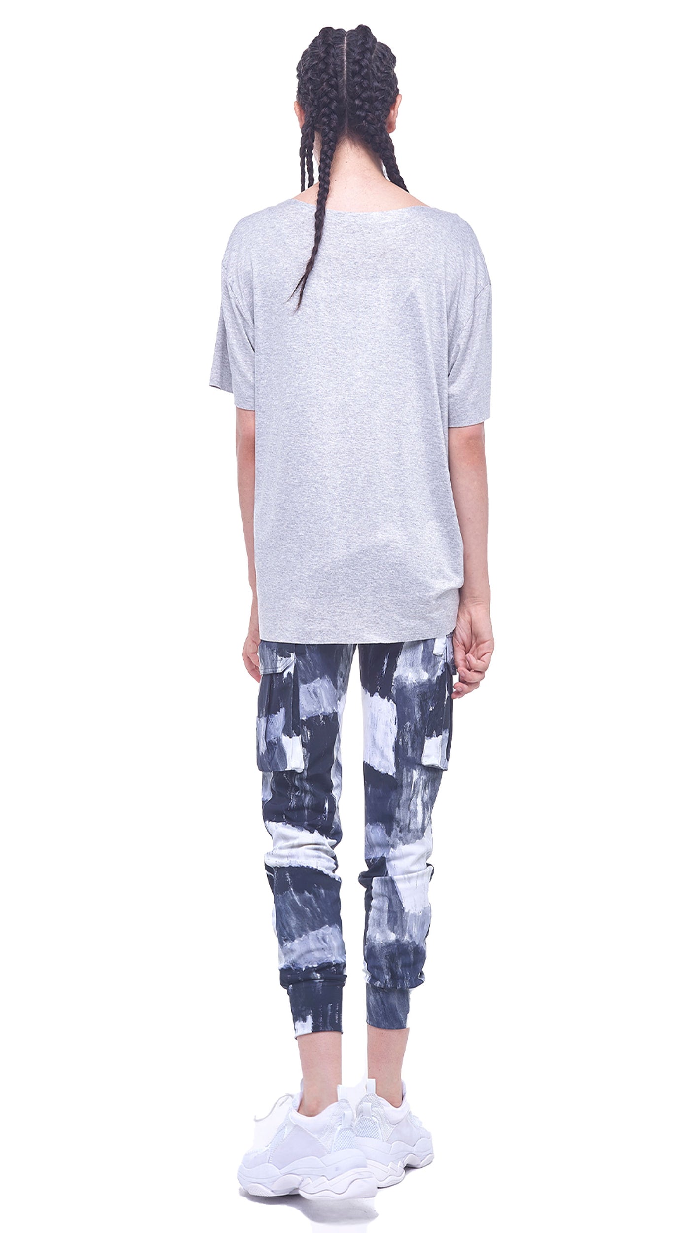 THE NEW NORMAL TEE Light Grey | Norma Kamali Women