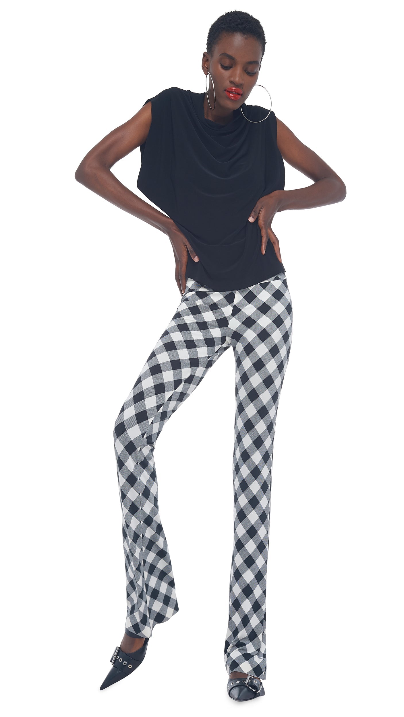SLEEVELESS ALL IN ONE TOP Black | Norma Kamali Women