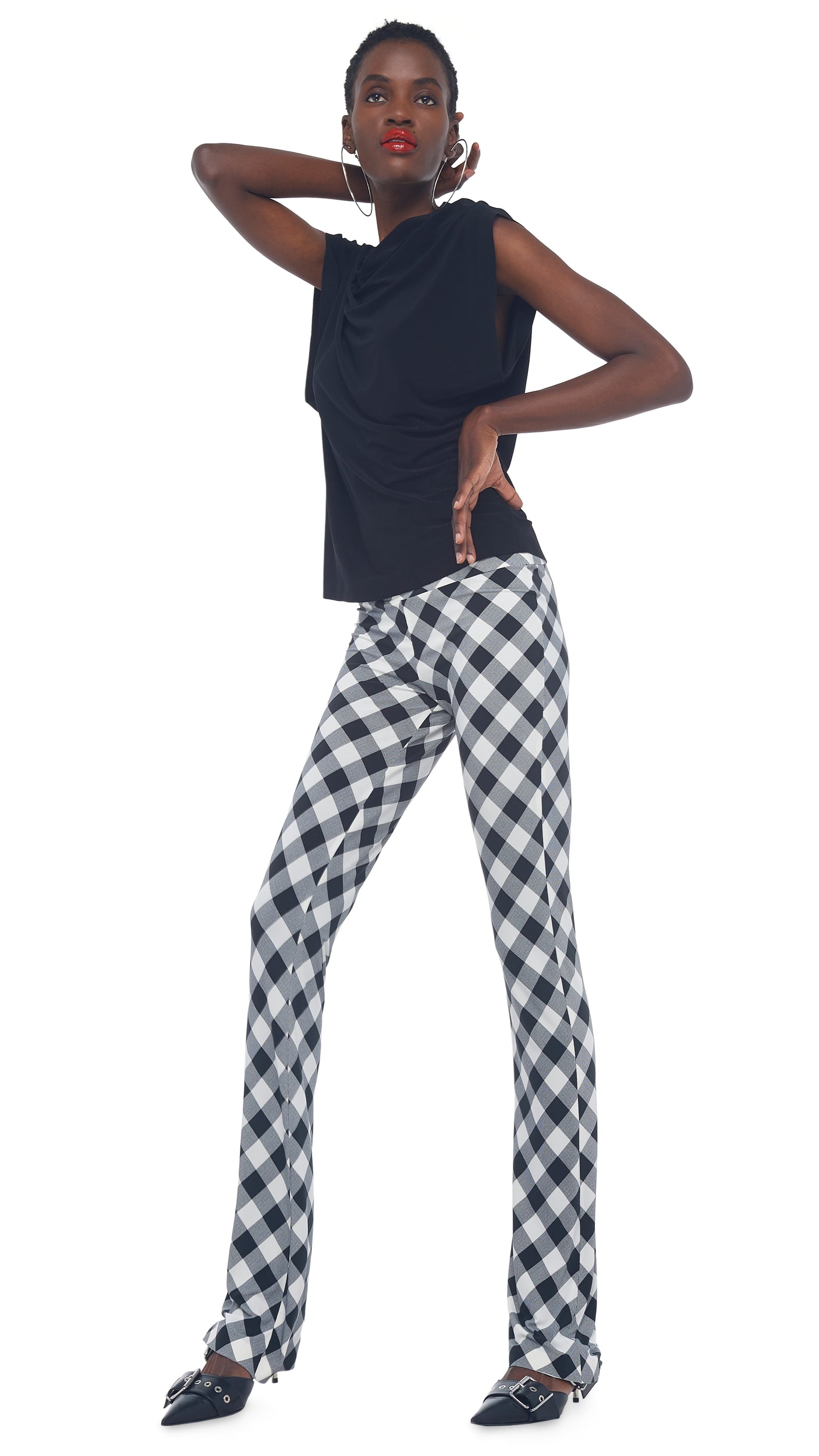 SLEEVELESS ALL IN ONE TOP Black | Norma Kamali Women