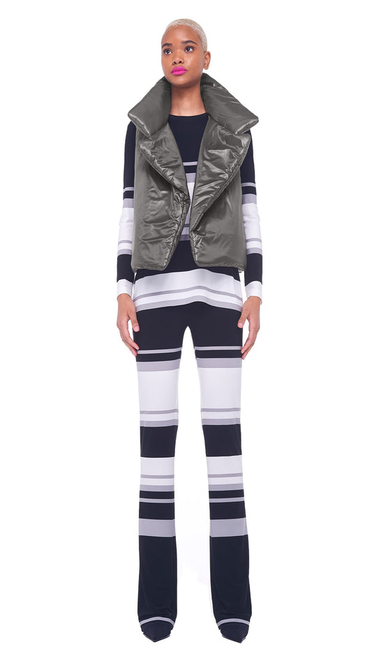 SLEEPING BAG VEST GREY | Norma Kamali Women