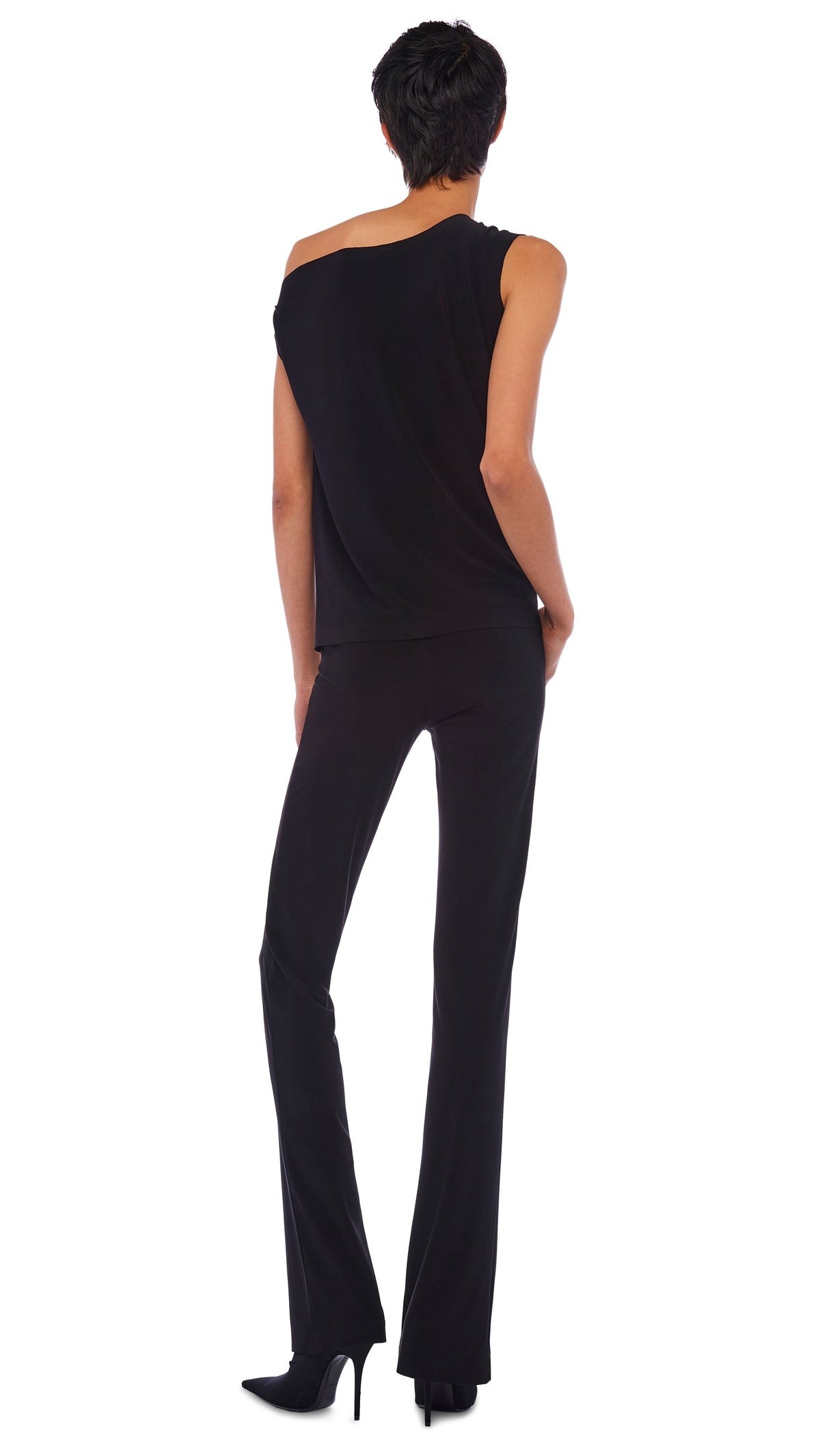 DROP SHOULDER TOP Black | Norma Kamali Women