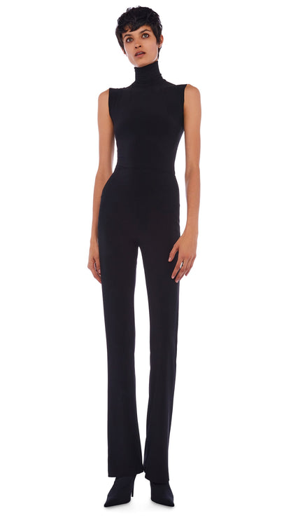 SLEEVELESS TURTLE TOP Black | Norma Kamali Women