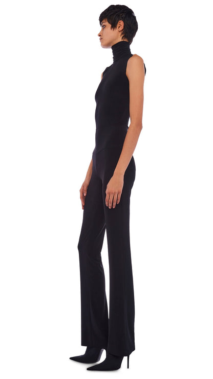 SLEEVELESS TURTLE TOP Black | Norma Kamali Women