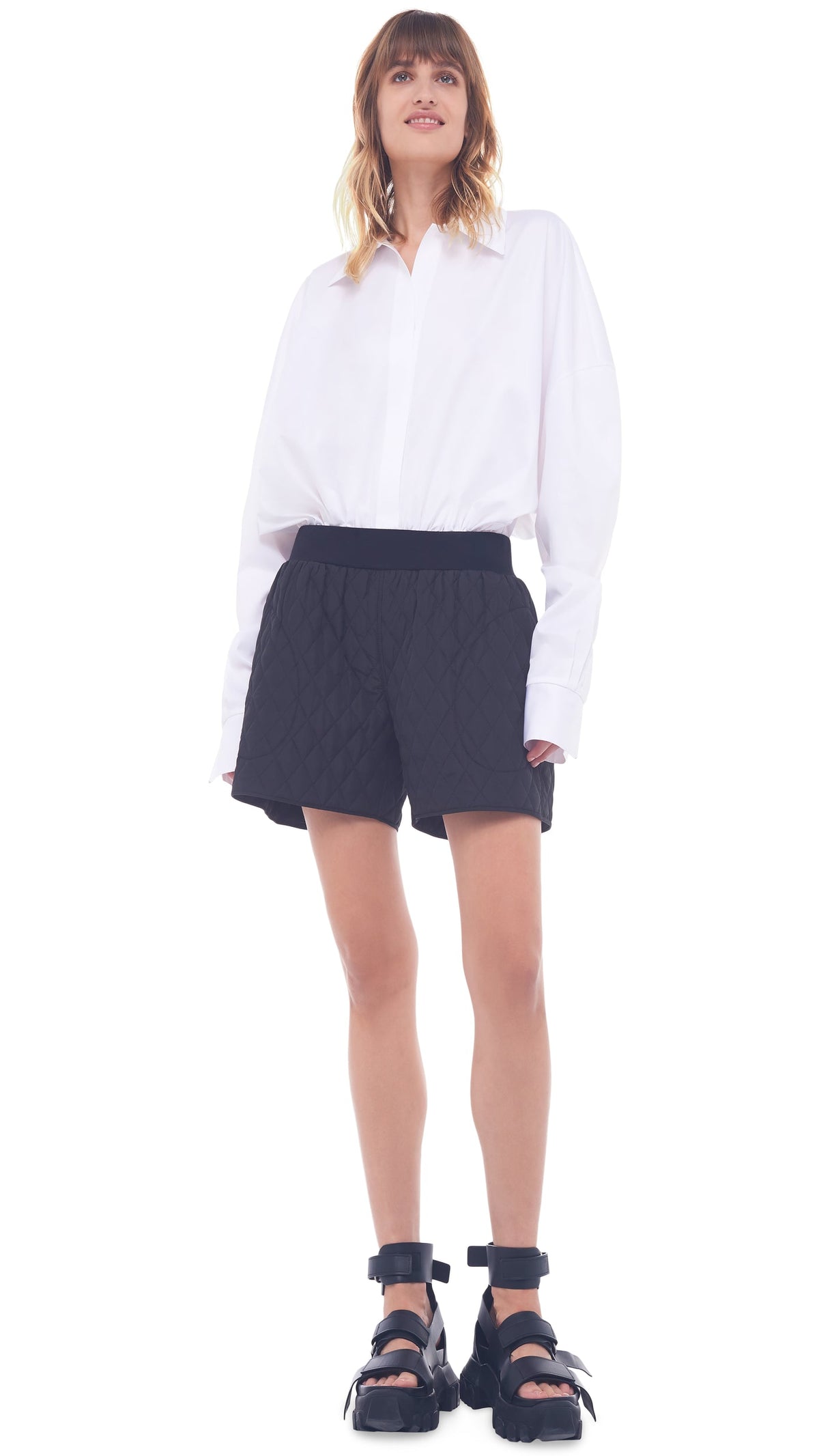 OVERSIZE BF NK BODYSUIT White | Norma Kamali Women