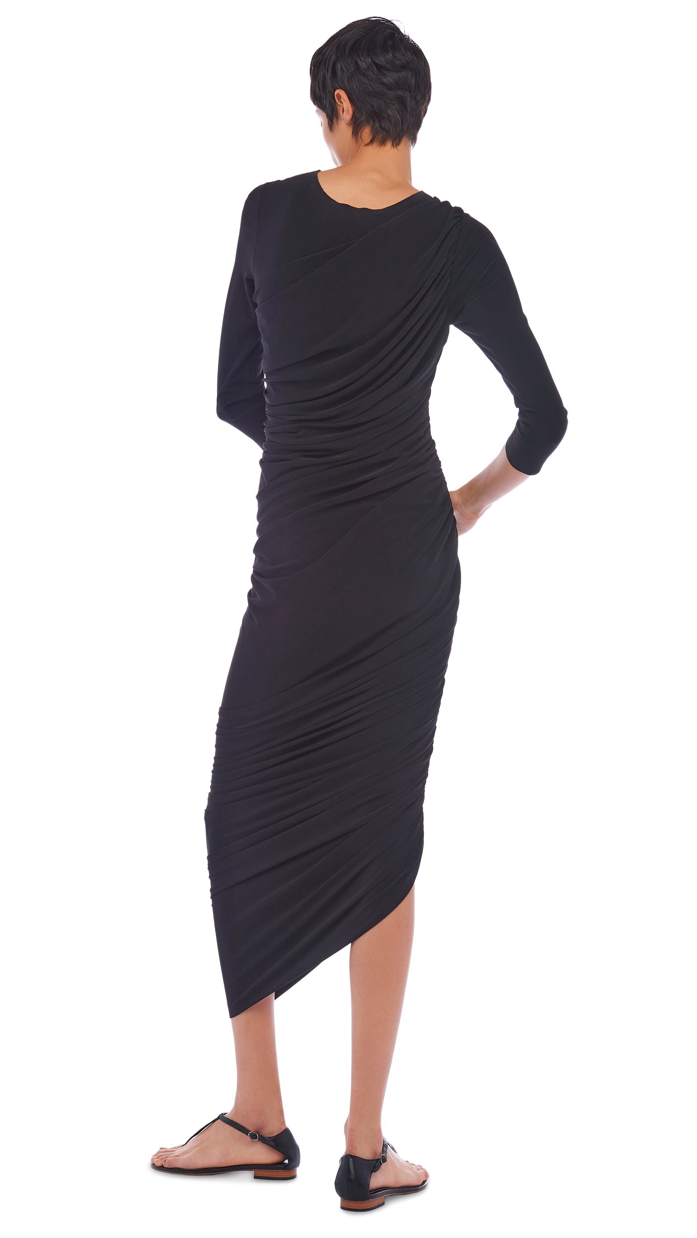 LONG SLEEVE DIANA GOWN Black | Norma Kamali Women