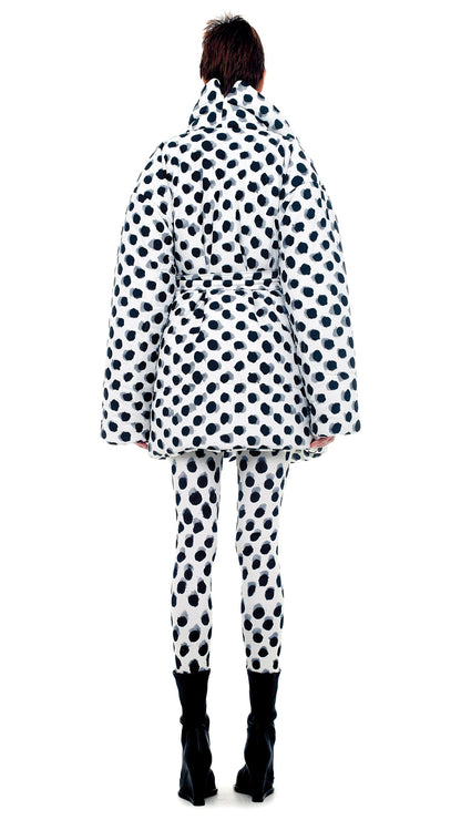 SLEEPING BAG CAR COAT Paint Dots | Norma Kamali Women