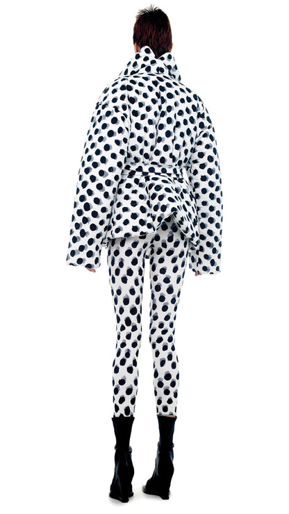 SLEEPING BAG JACKET Paint Dots | Norma Kamali Women
