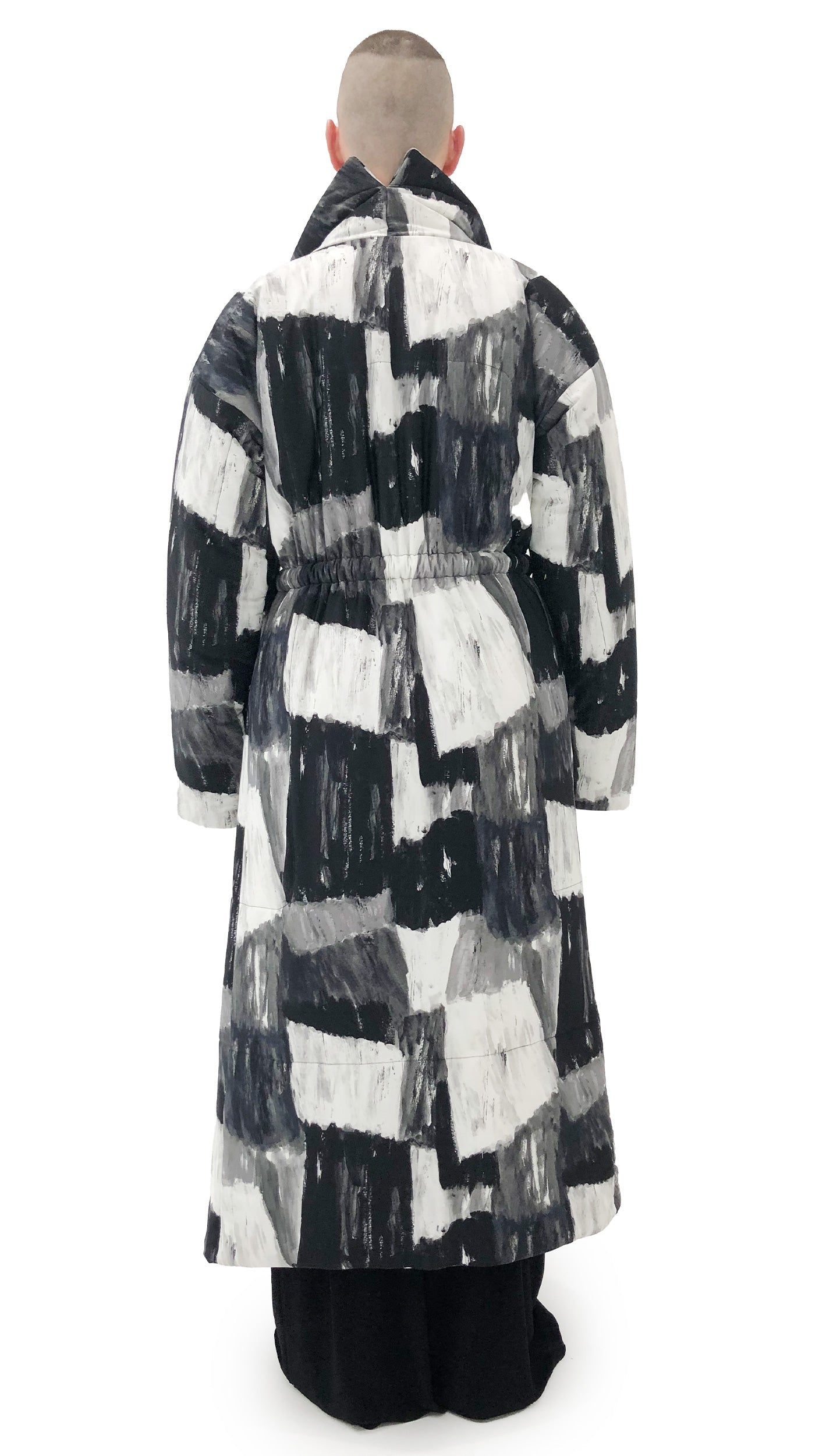CLASSIC SLEEPING BAG COAT Paint Canvas | Norma Kamali Women