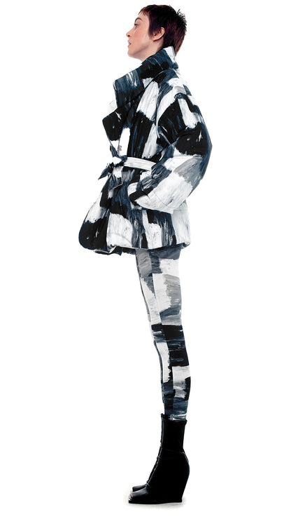 SLEEPING BAG JACKET Paint Canvas | Norma Kamali Women