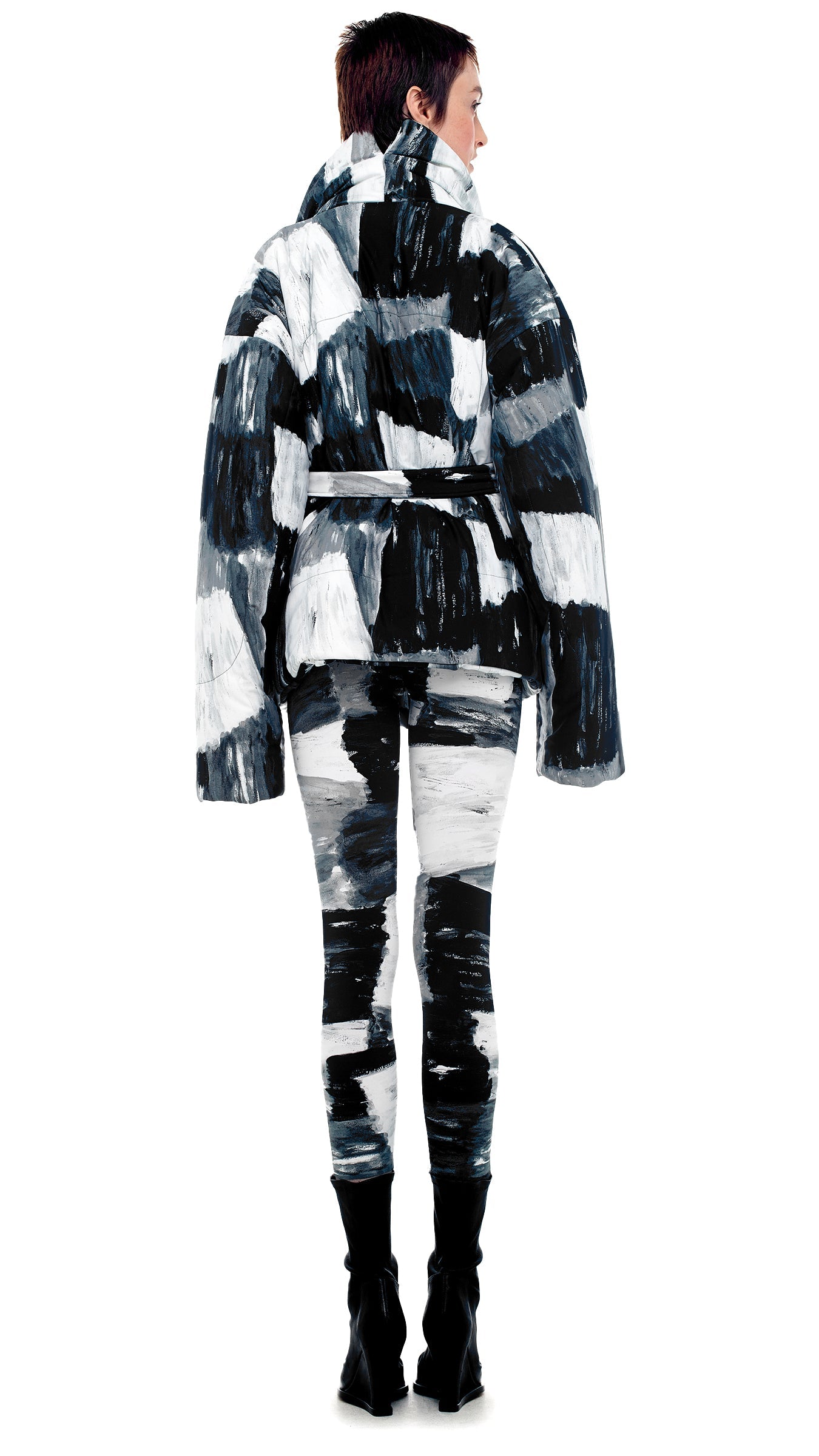 SLEEPING BAG JACKET Paint Canvas | Norma Kamali Women