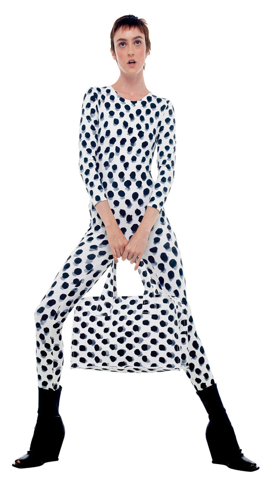 THE CATSUIT Paint Dots | Norma Kamali Women