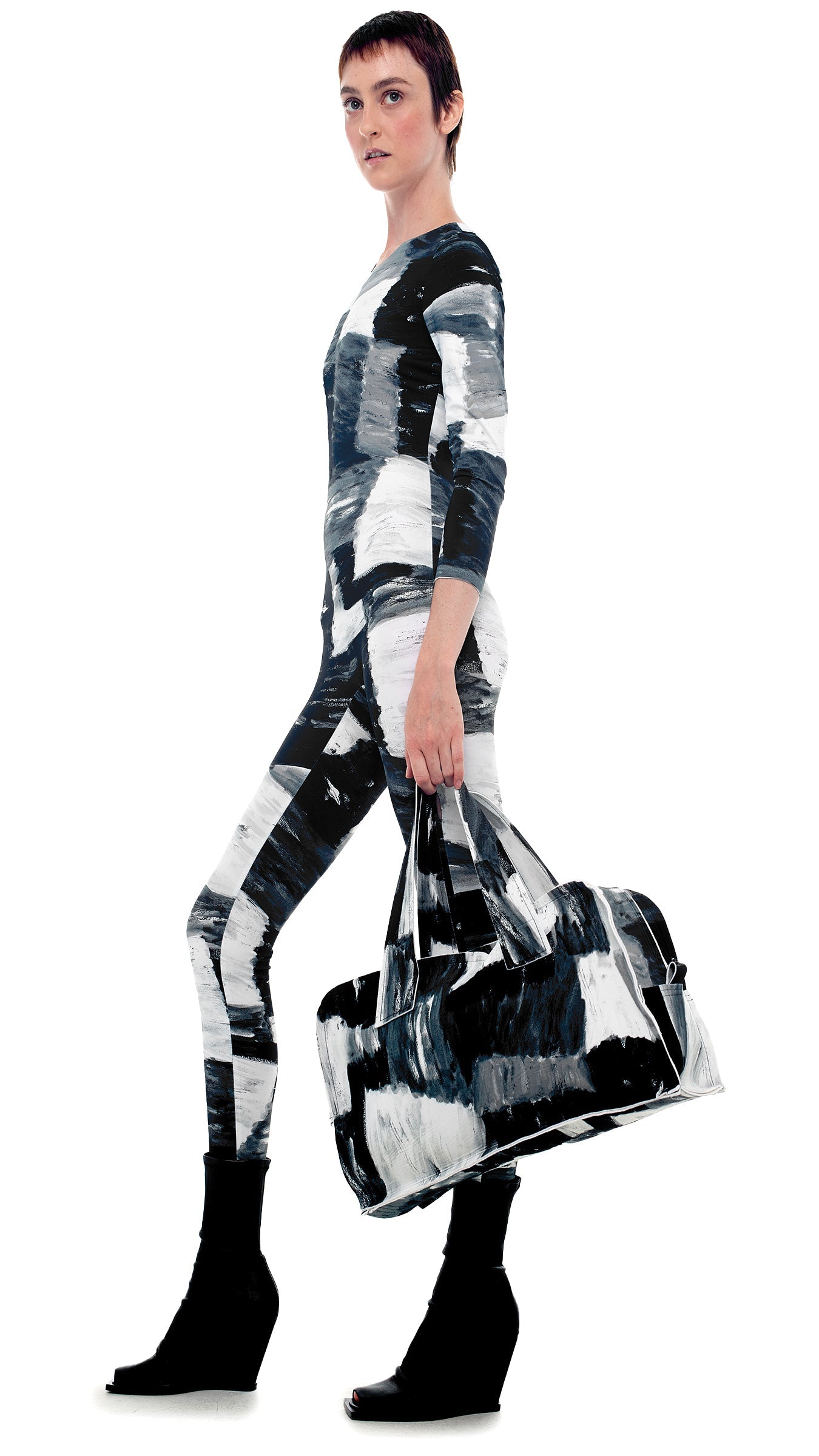 THE CATSUIT Paint Canvas | Norma Kamali Women
