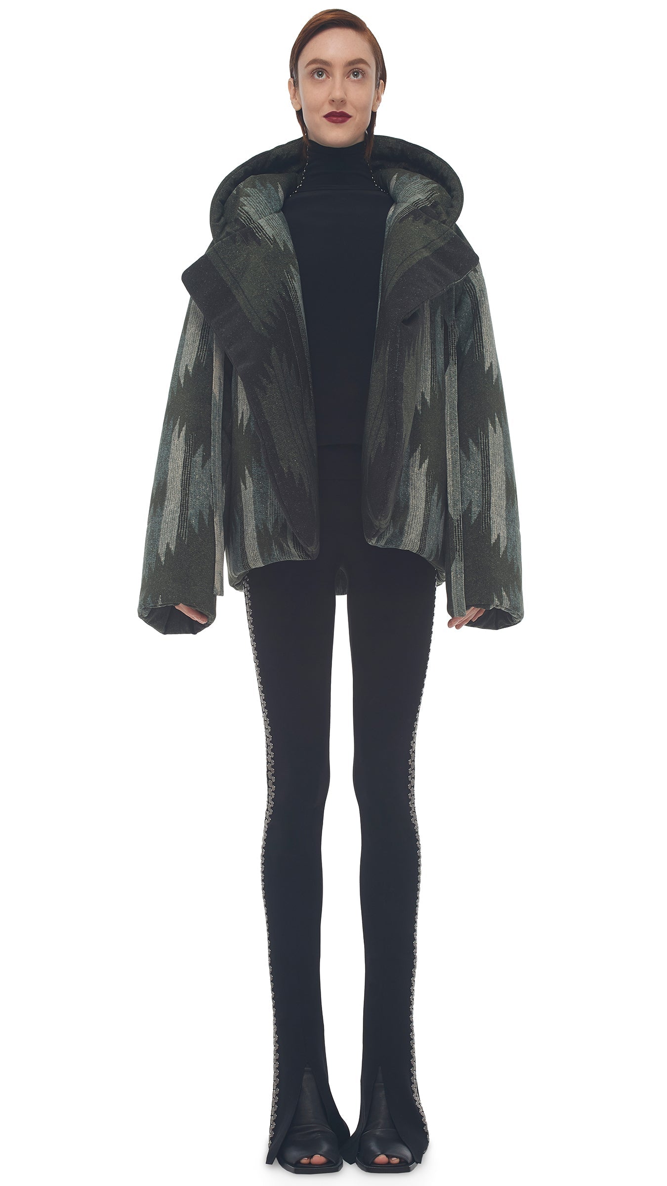 HOODED SLEEPING BAG JACKET Southwest | Norma Kamali Women