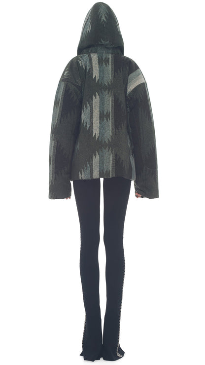 HOODED SLEEPING BAG JACKET Southwest | Norma Kamali Women