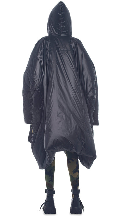 HOODED BLANKET SLEEPING BAG Black | Norma Kamali Women