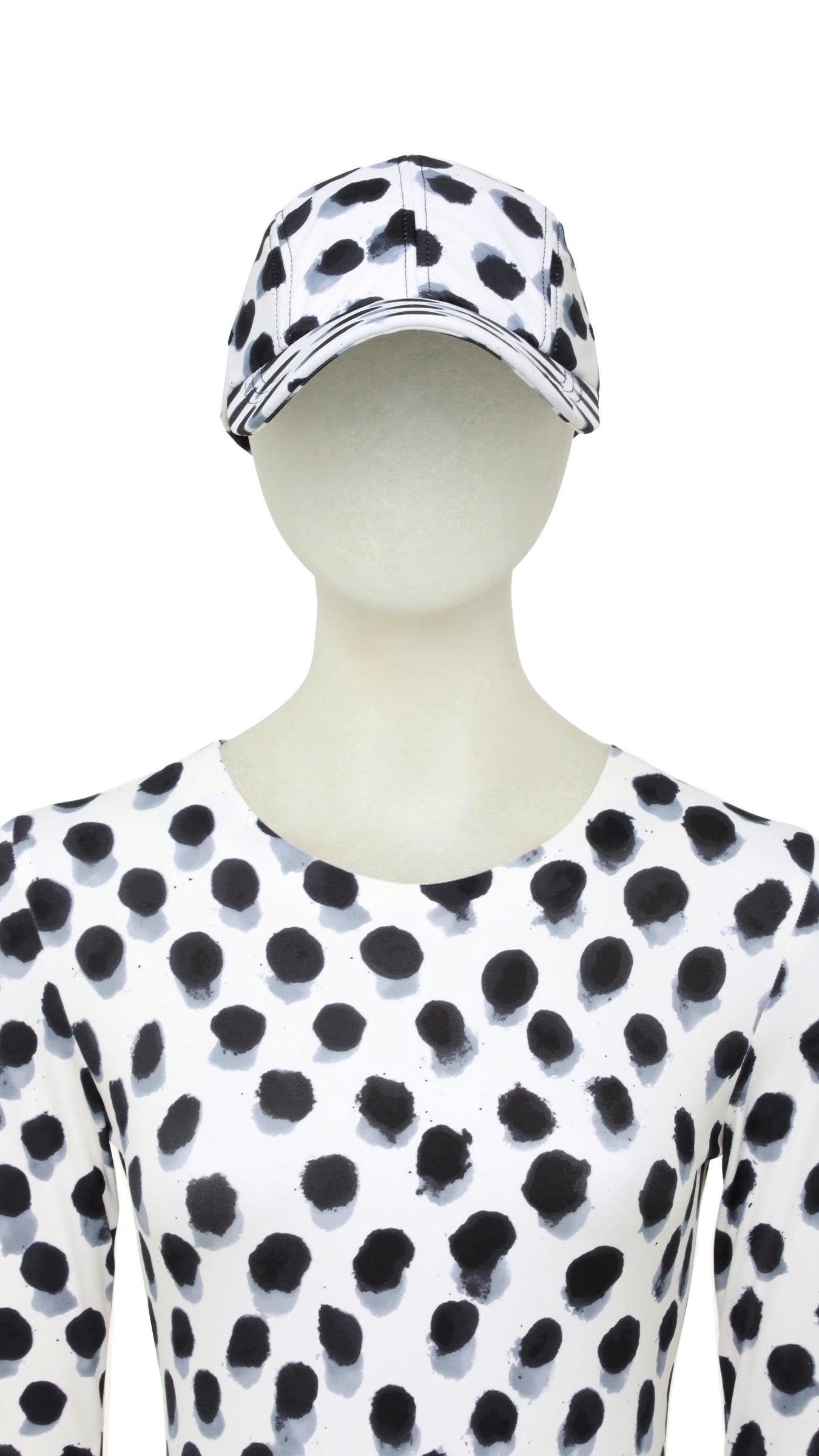 LONG BILL BASEBALL CAP Paint Dots | Norma Kamali Women