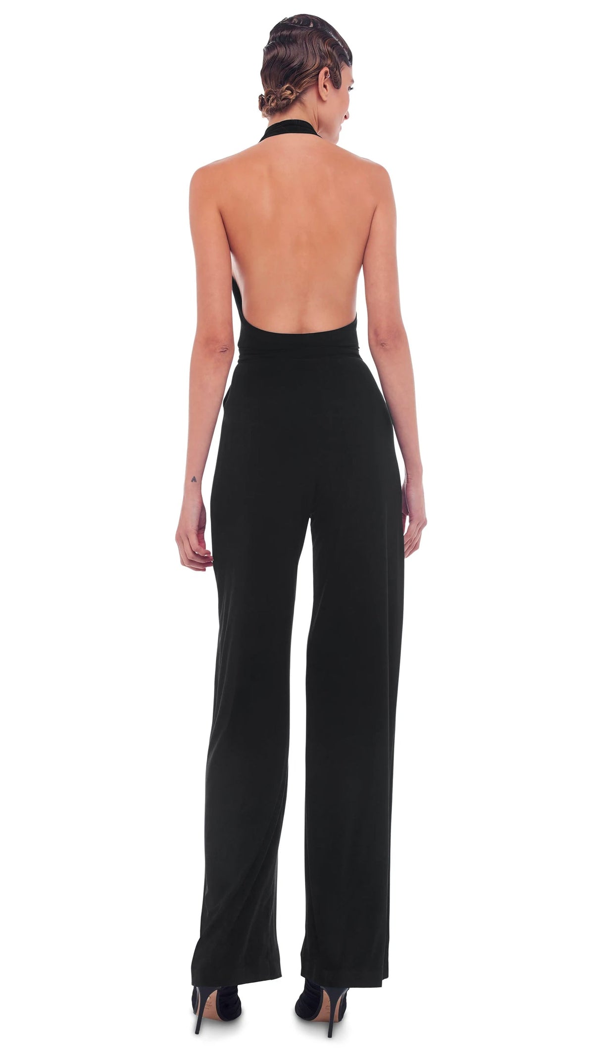 HALTER WRAP JUMPSUIT Black | Norma Kamali Women