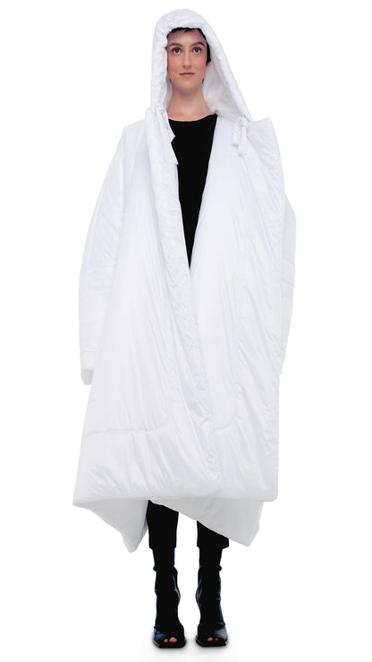 HOODED BLANKET SLEEPING BAG White | Norma Kamali Women