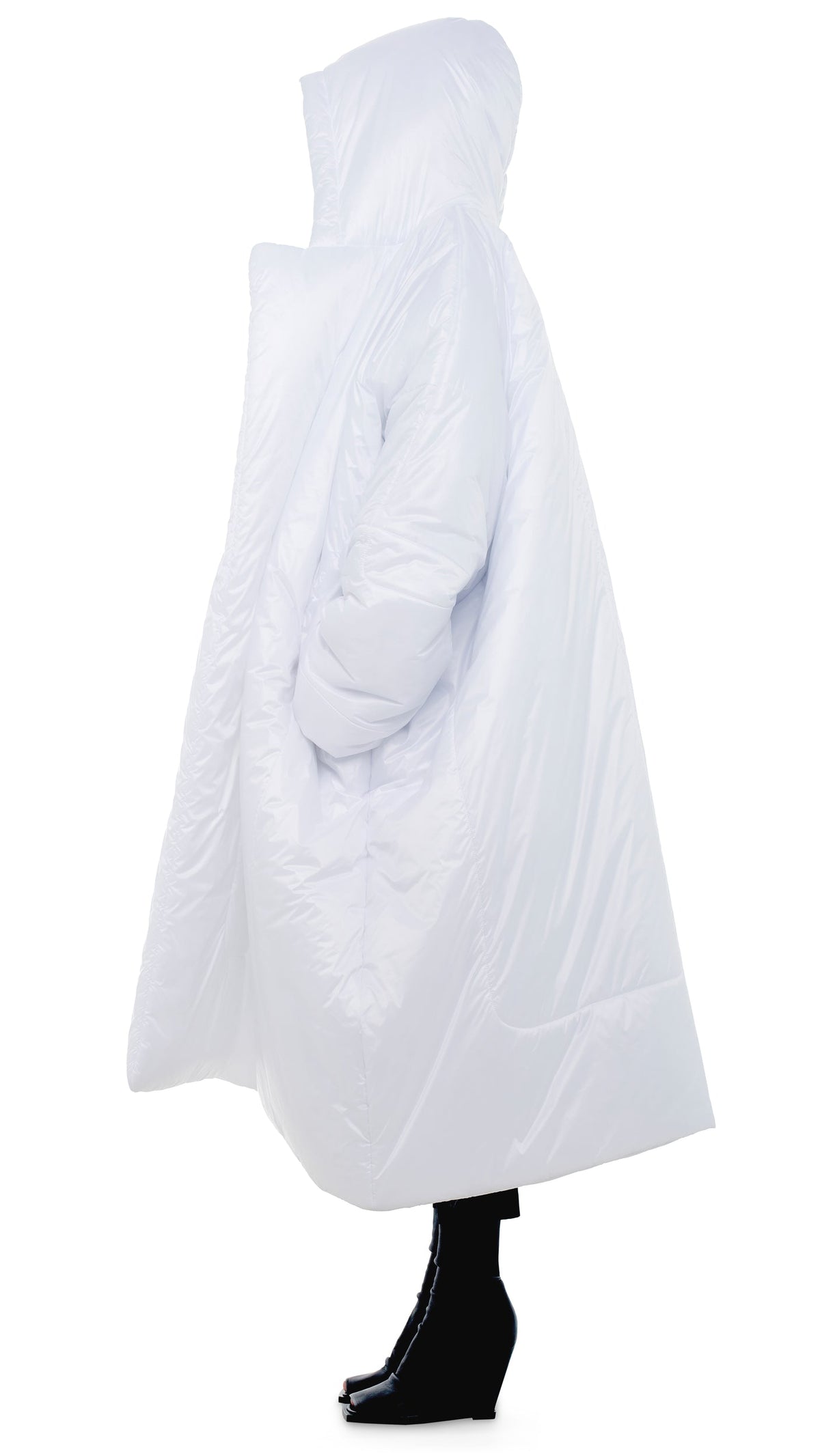 HOODED BLANKET SLEEPING BAG White | Norma Kamali Women