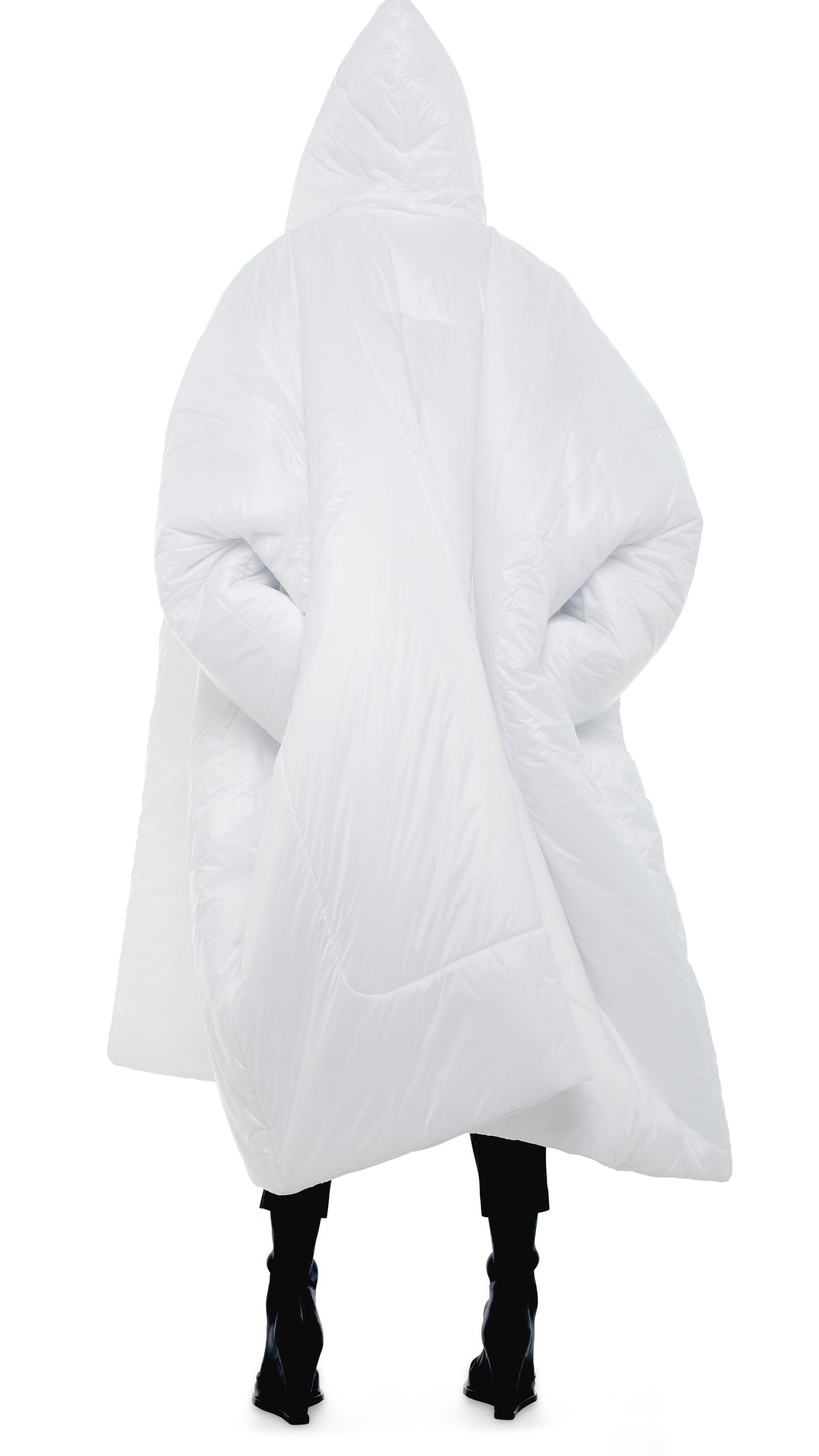 HOODED BLANKET SLEEPING BAG White | Norma Kamali Women
