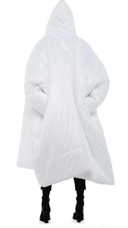HOODED BLANKET SLEEPING BAG White | Norma Kamali Women