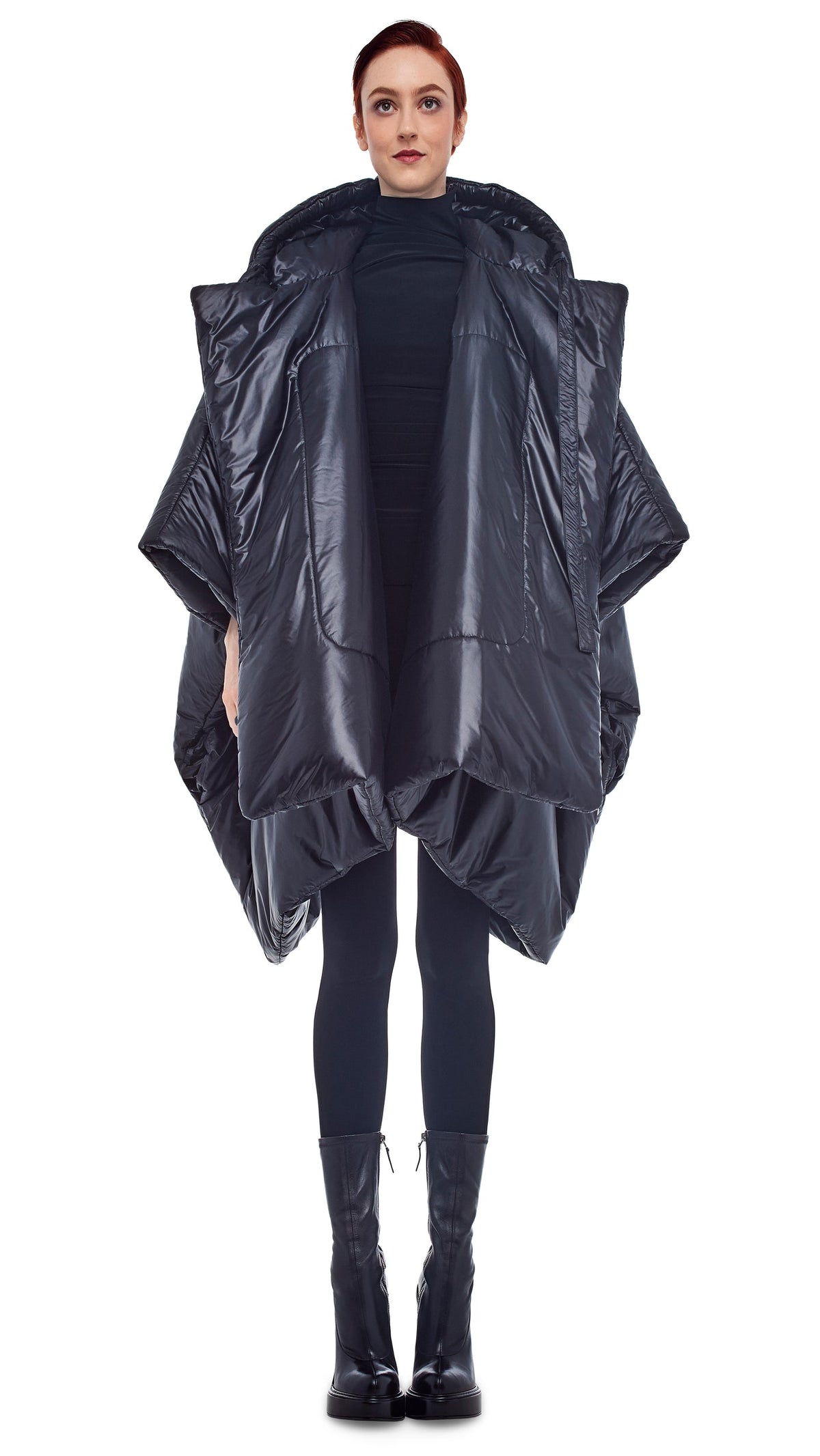 SLEEPING BAG BLANKET COAT Black | Norma Kamali Women