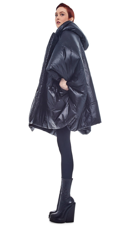 SLEEPING BAG BLANKET COAT Black | Norma Kamali Women