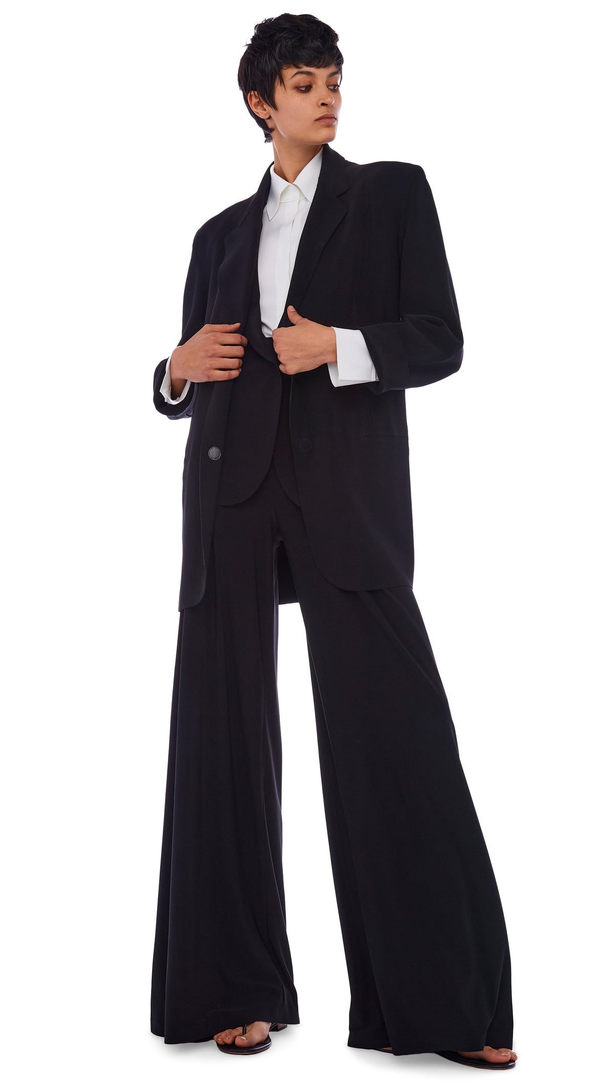 OVERSIZED SB JACKET Black | Norma Kamali Women