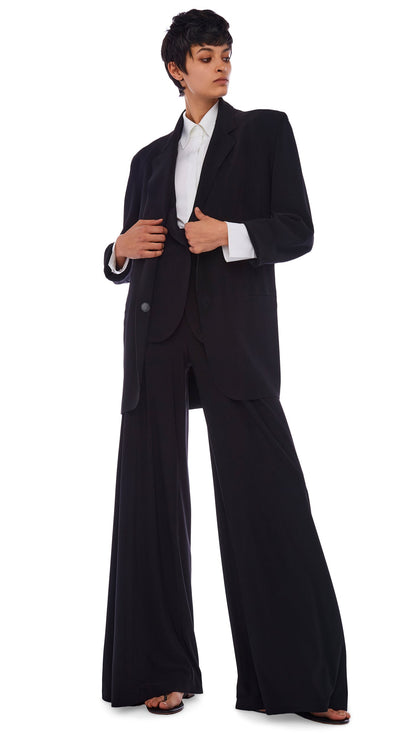 OVERSIZED SB JACKET Black | Norma Kamali Women