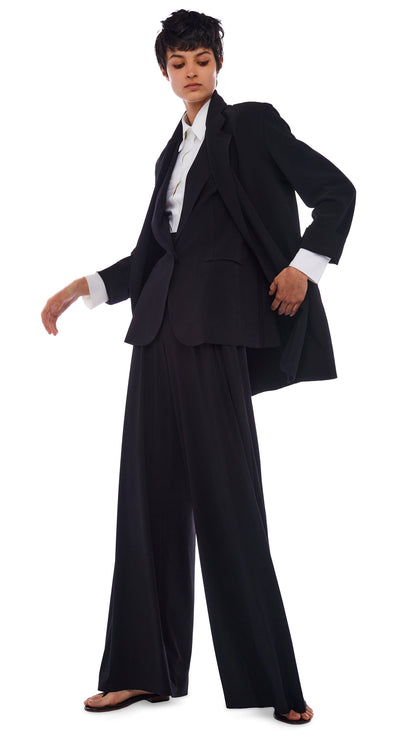 OVERSIZED SB JACKET Black | Norma Kamali Women