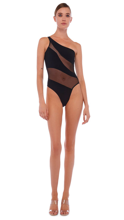 SNAKE MESH MIO Black | Norma Kamali Women