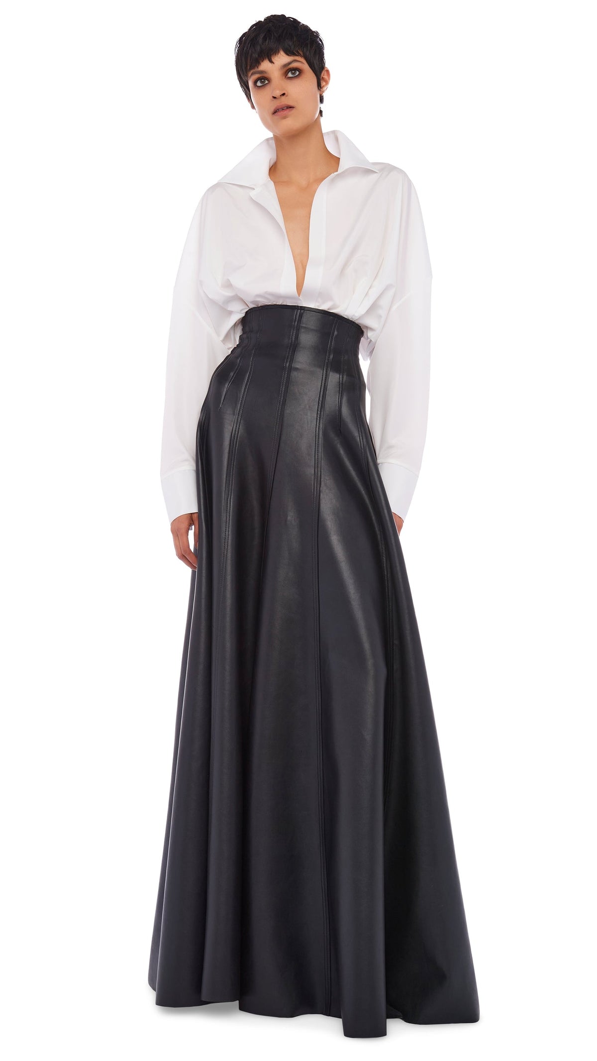 LONG GRACE SKIRT Black | Norma Kamali Women