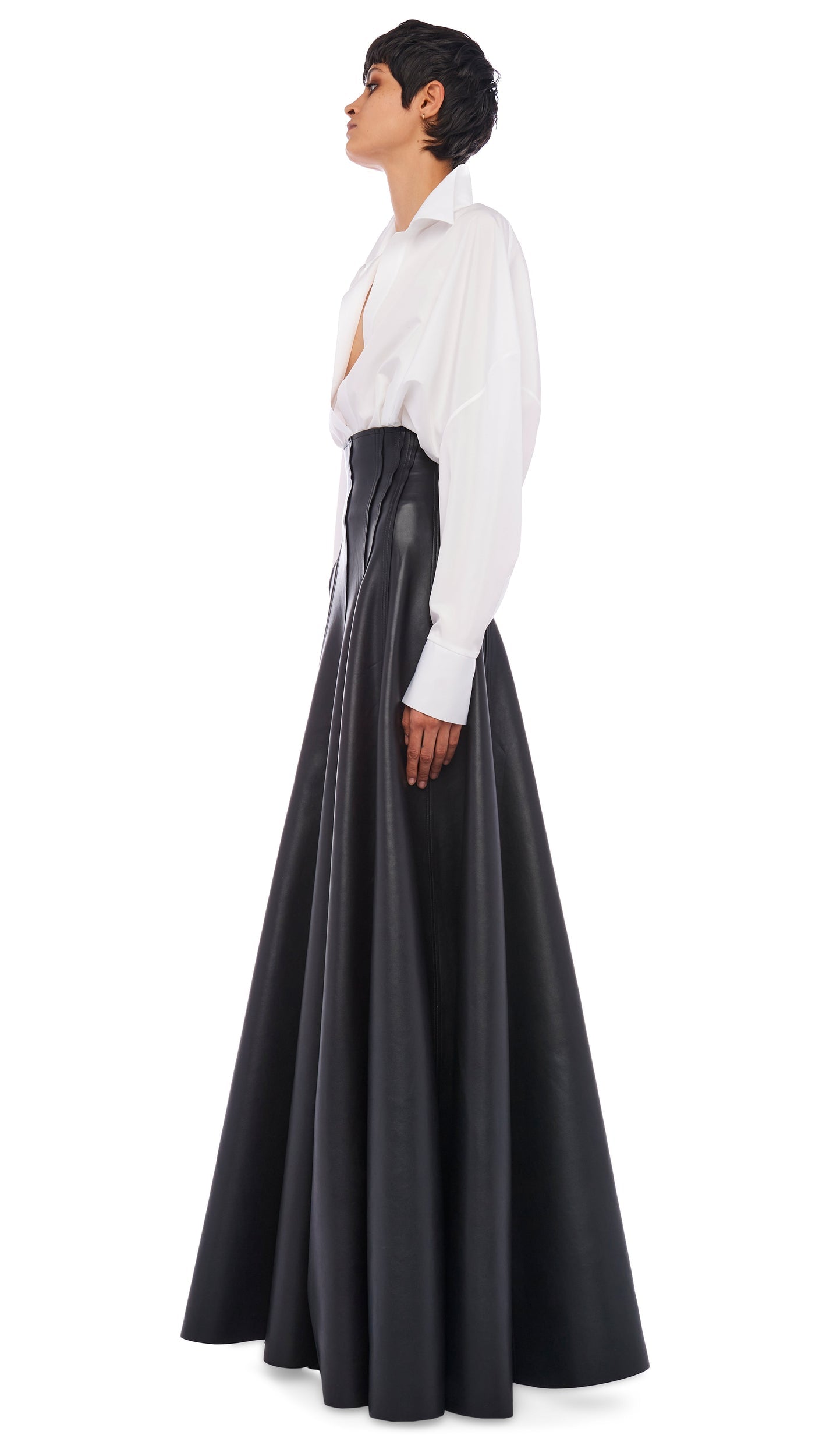 LONG GRACE SKIRT Black | Norma Kamali Women