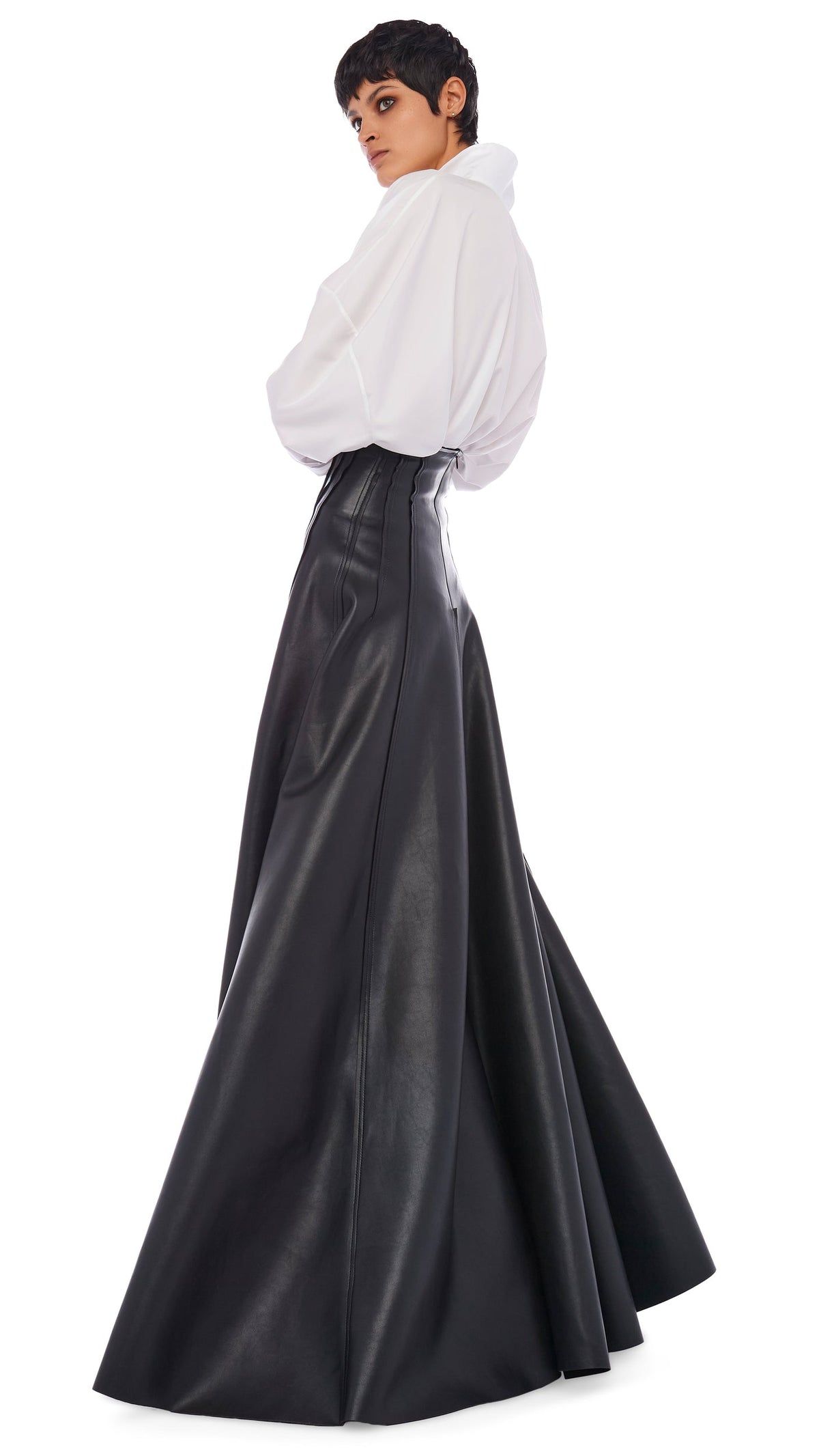 LONG GRACE SKIRT Black | Norma Kamali Women