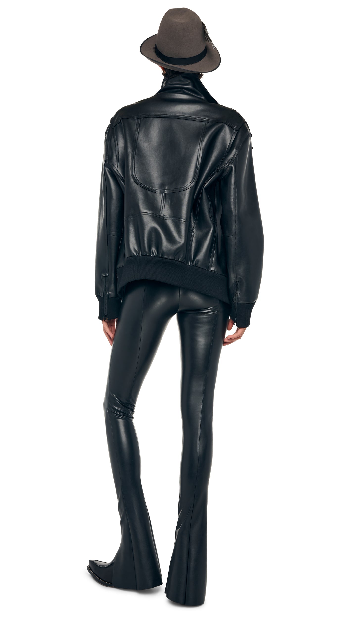 OVERSIZED MOTO JACKET Black | Norma Kamali Women