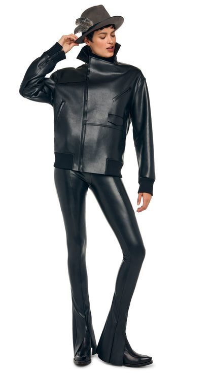 OVERSIZED MOTO JACKET Black | Norma Kamali Women