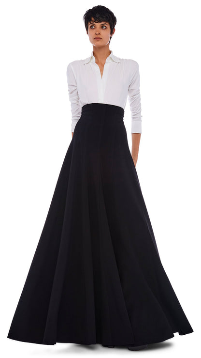 LONG GRACE SKIRT Black | Norma Kamali Women