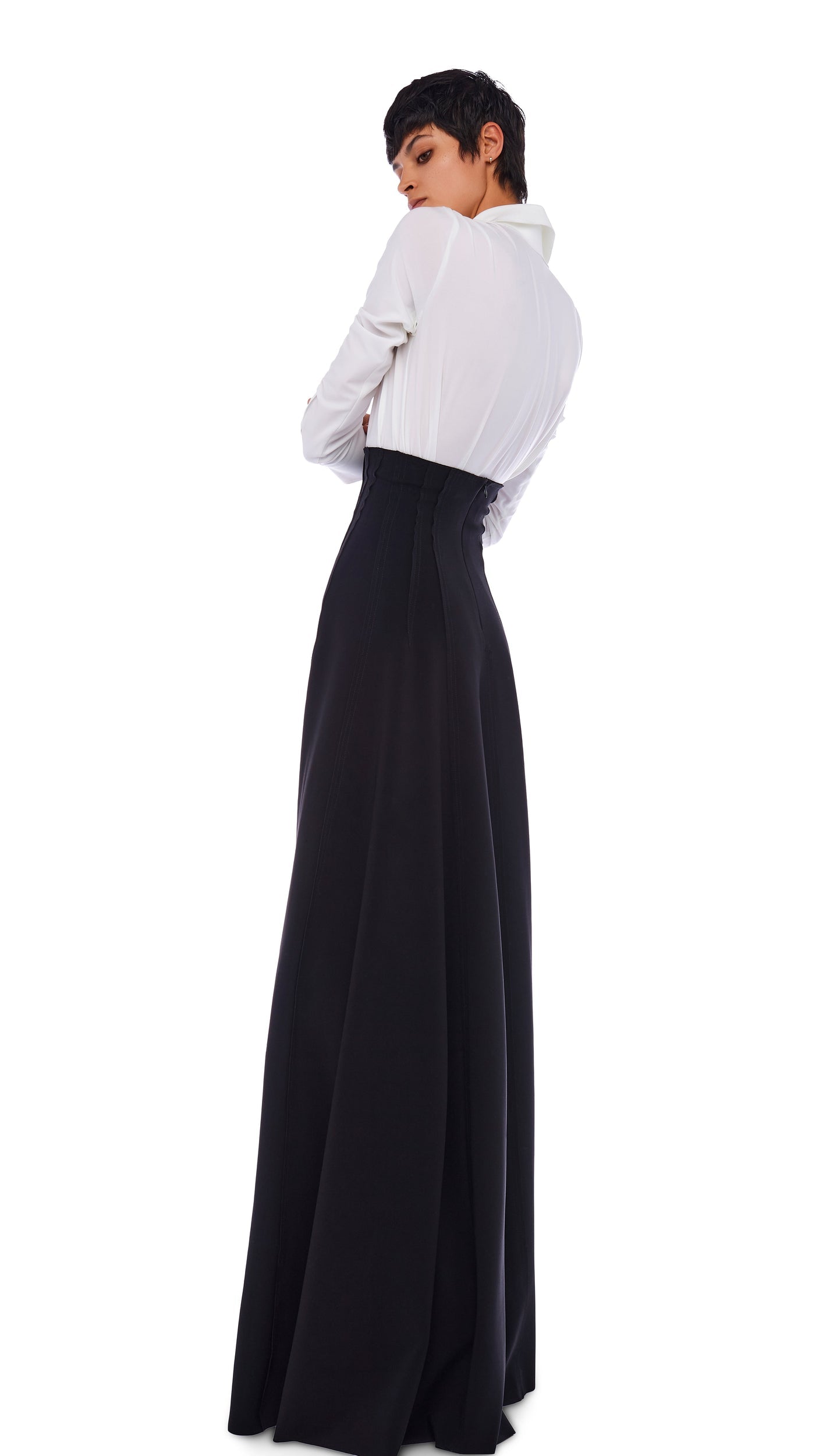 LONG GRACE SKIRT Black | Norma Kamali Women