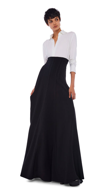 LONG GRACE SKIRT Black | Norma Kamali Women
