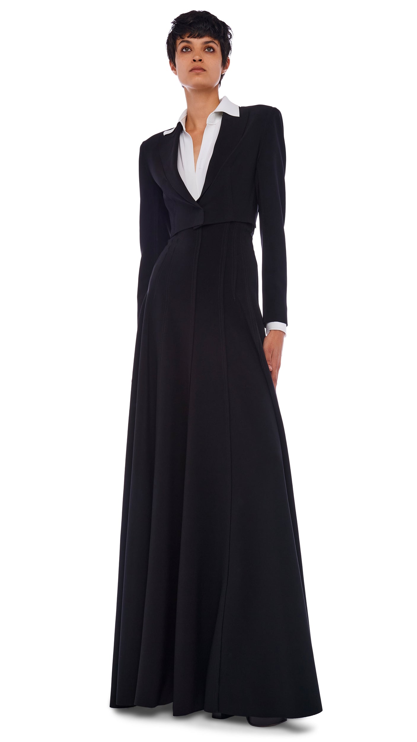 LONG GRACE SKIRT Black | Norma Kamali Women