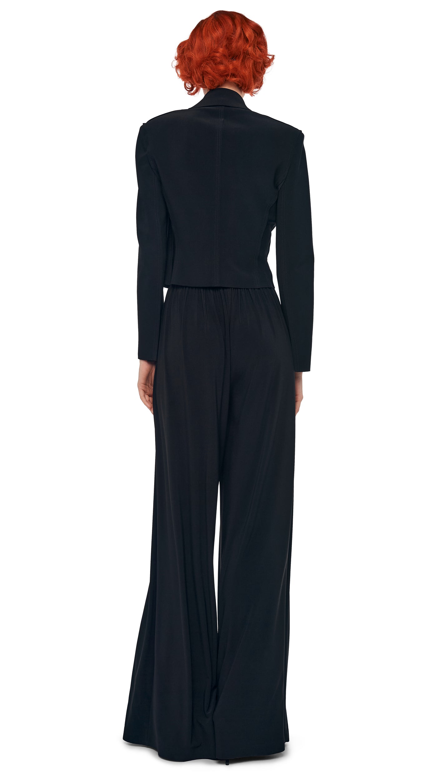 CROPPED SB JACKET Black | Norma Kamali Women